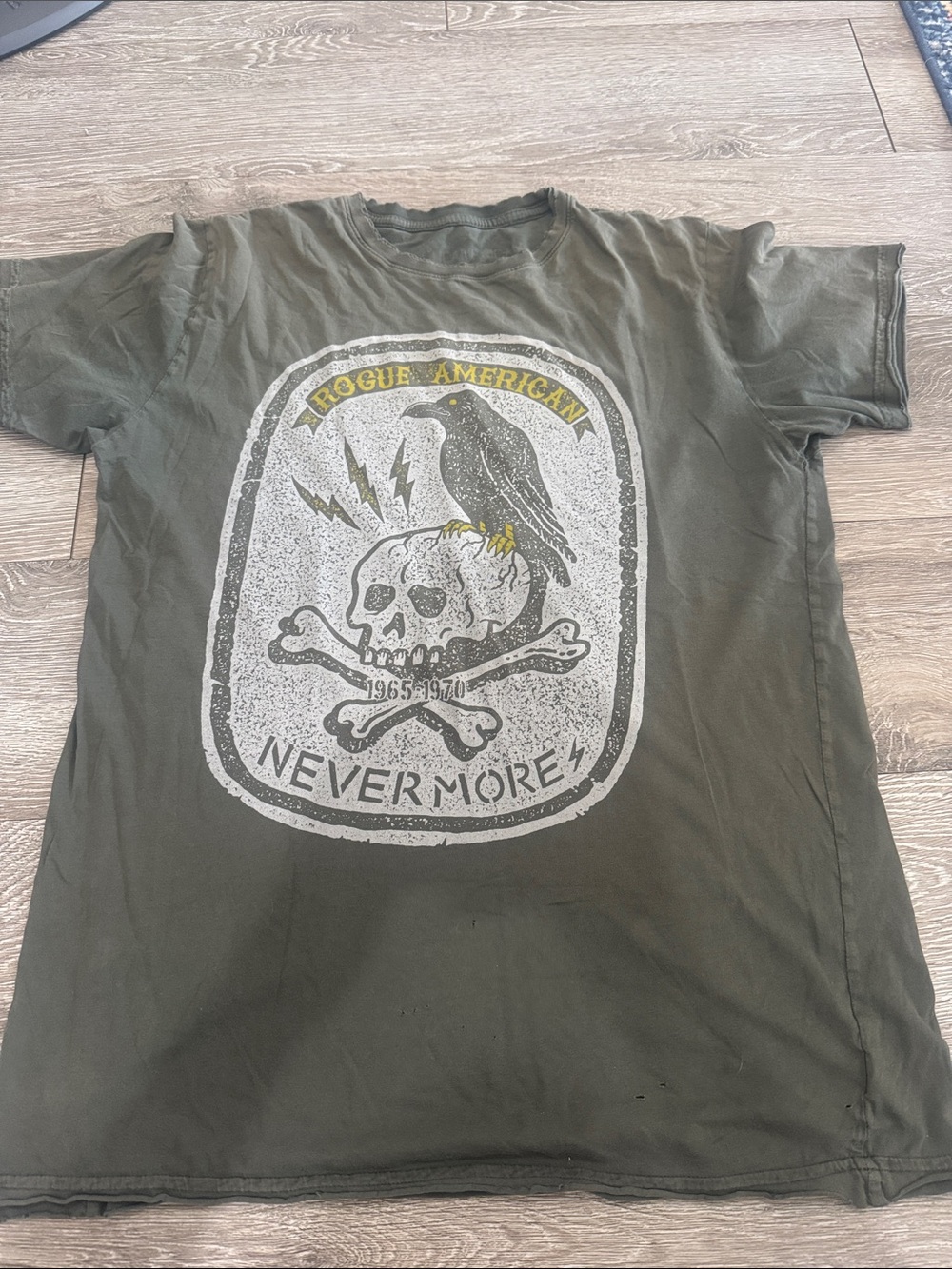 Nevermore Graphic Tee - Olive Green